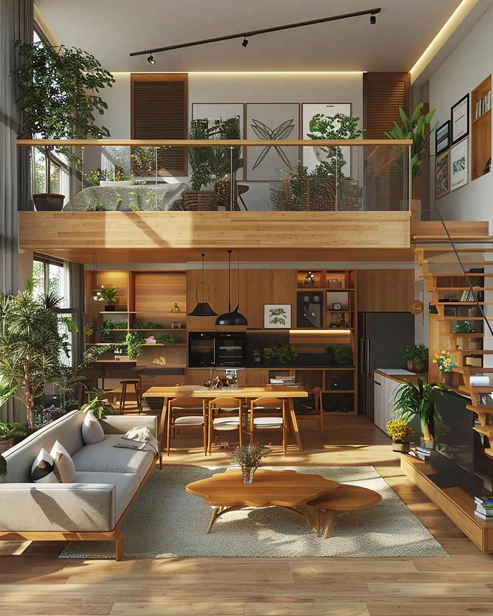 Two-level ADU living space